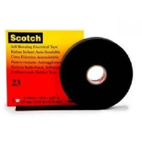 3M Scotch 23 Nastro Isolante, 19 mm X 9.15 m, 1 Rotolo, Nero