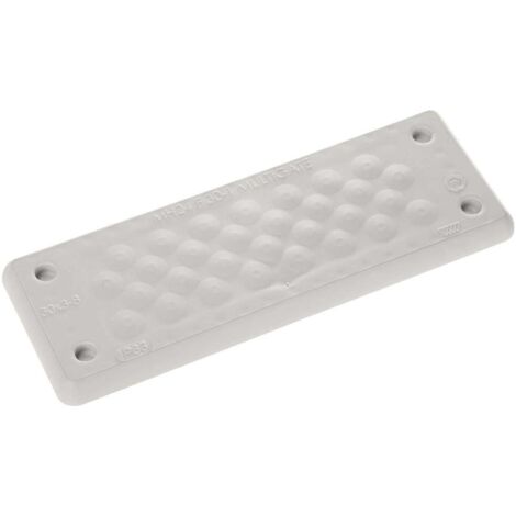 Trelleborg MH-24 F 30-1 LIGHT GREY UL94 V-0 IP65 TPE Screw Piastra passante TPE Grigio 1 pz. (1/2)