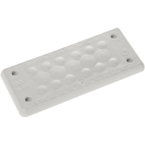 Trelleborg MH-16 F 17-1 LIGHT GREY UL94 V-0 IP65 TPE Screw Piastra passante TPE Grigio 1 pz. (1/2)