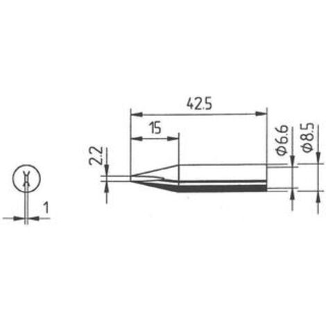 Ersa 842 CD punta per saldatura a forma di scalpello 2,2 mm
