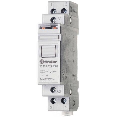 Relè a impulso Guida DIN Finder 20.22.9.012.4000 2 NA 12 V/DC 16 A 4000 VA 1 pz.