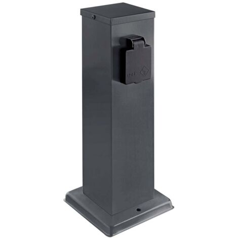 Heitronic 501334 Multipresa Antracite Protezione per i bambini (1/3)