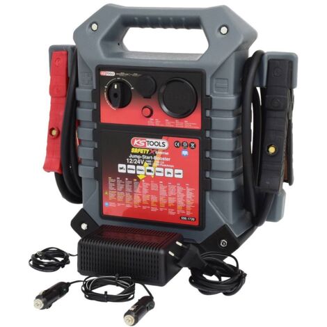 Booster per batterie 12 V + 24 V - starter mobile 1400 A