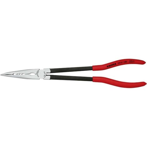 KNIPEX 28 81 280 Pinza per meccanica con profili trasversali rivestiti in resina sintetica atramentata nera 280 mm