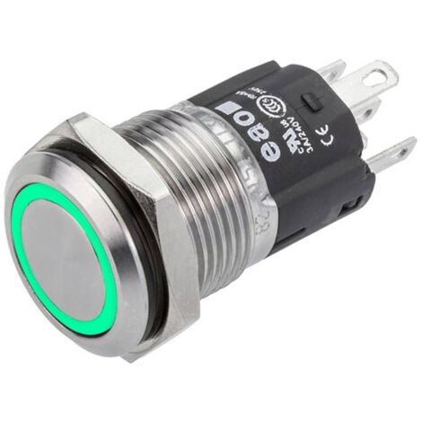 Pulsante 16mm Piatto Led Bianco Mod Box fai da te Pulsante 16mm Piatto Led Bianco Mod Box fai da te