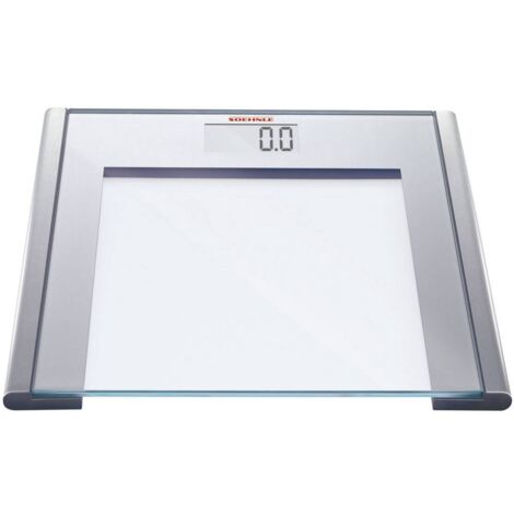Pesapersone Digitale Vetro | 150 Kg | Bilancia Elettronica | Display LCD | Bianco