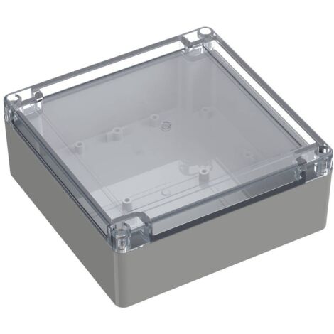 TRU COMPONENTS TC-10860864 Contenitore universale 149.90 x 149.90 x 60 Policarbonato Grigio luminescente 1 pz. (1/2)