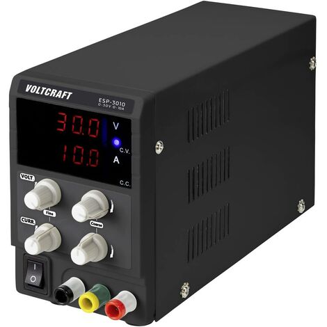 VOLTCRAFT ESP-3010 Alimentatore da laboratorio regolabile 0 - 30 V/DC 0 -  10 A 300 W Spina 4 mm Design sottile Num. usc