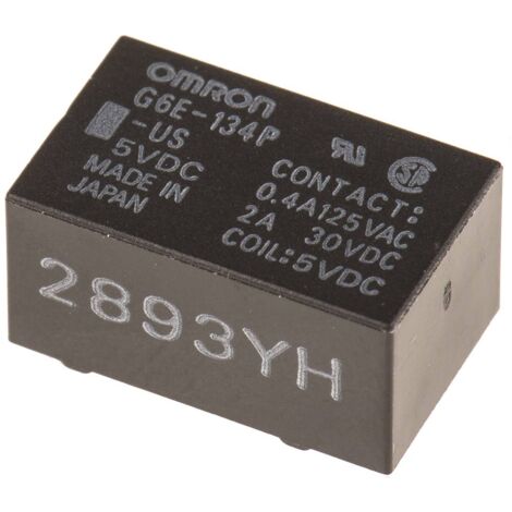 Omron G6E-134P-US-DC5 Relè per PCB 5 V/DC 1 scambio 1 pz. Sacchetto (1/2)