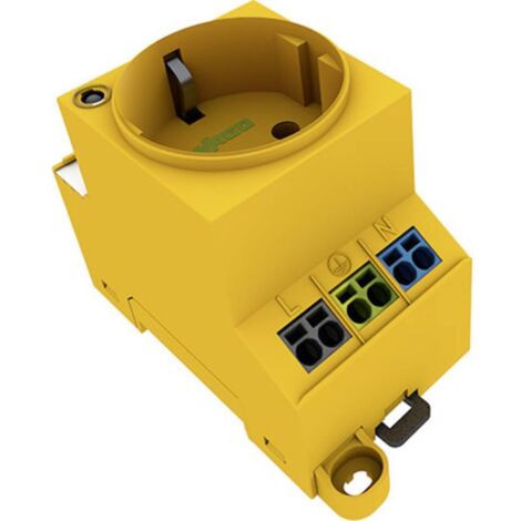 Presa per armadio elettrico WAGO 709-582 Giallo (L x L x A) 84.70 x 44.80 x 62.40 mm (1/3)