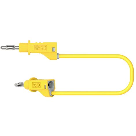 Electro PJP 2110-CD1-100J Cavo di misura Spina a banana Spina a banana 1.00 m Giallo 1 pz. (1/3)