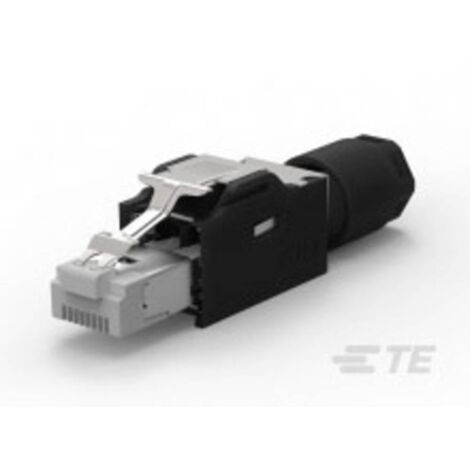 TE Connectivity Connettori RJ45 2120892-1 Spina dritta Numero di poli 8P8C Nero 1 pz. (1/2)