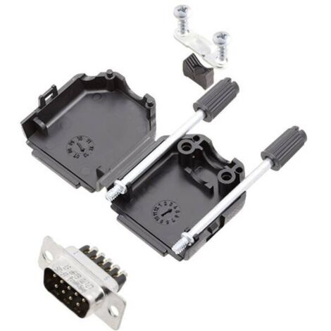 Amphenol L17DPPK09-BK+L717DE09PST KIT connettori maschio SUB-D 180 ° Numero Poli (num): 9 A vite 1 pz.