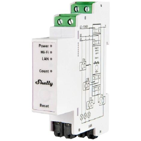 Shelly Shelly Pro 3EM 120A Contatore elettrico Wi-Fi, Bluetooth