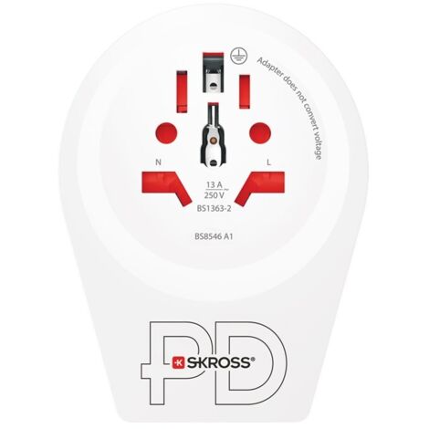 Skross by Poly Pool PP0436 Adattatore da Viaggio con Spina Svizzera