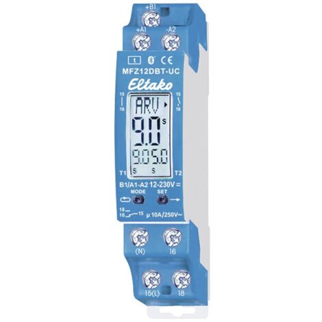 Eltako LRW12D-UC Relé De Sensor Con Pantalla Digital – Interfaz De Datos Para Carril DIN, 0.5W