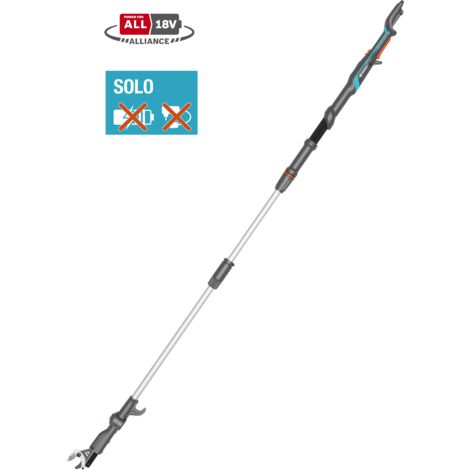 GARDENA Troncarami telescopico a batteria HighCut 250: taglio rami fino Ø 28mm, lunghezza regolabile 210 - 250 cm, senza batteria POWER FOR ALL (14774-55) (1/5)
