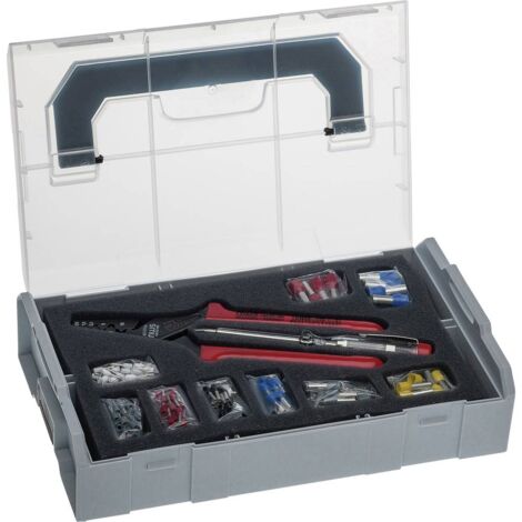 NWS 338-23 Pinza pressatrice Incl. tester di tensione, incl. Assortimento di capicorda