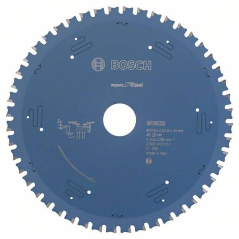Bosch Accessories 2608643057 - Disco de sierra circular CSB Expert metal: 210x30x48 D-HLTCG