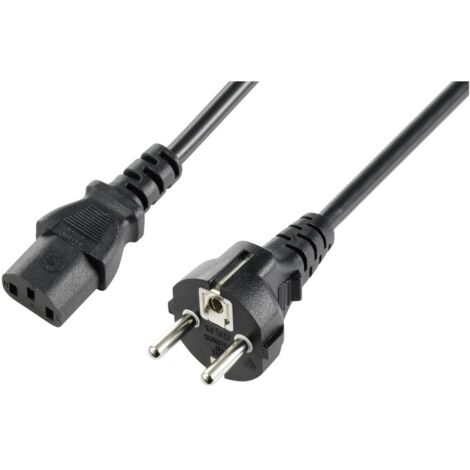 Cavo IEC Sygonix SY-5243880 Nero 2.50 m Cavo a spirale (1/2)
