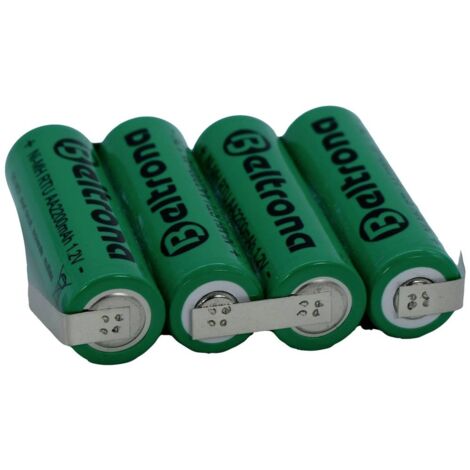 Beghelli 8851 Batterie ricaricabili Stilo AA 1500 mAh 1,2V, Confezione da 4  pezzi, Pronte all