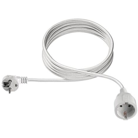 Bachmann 341.200S Alimentazione Prolunga 16 A Bianco 2.00 m H05VV-F 3G 1,5 mm² (1/5)