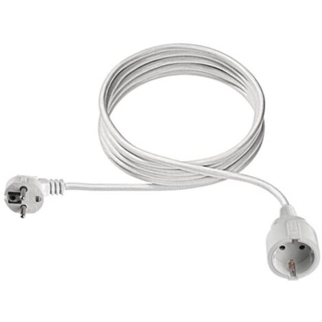 Bachmann 341.201S Alimentazione Prolunga 16 A Bianco 3.00 m H05VV-F 3G 1,5 mm² (1/5)