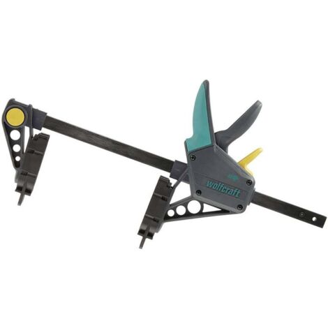wolfcraft Morsetto per il montaggio per tavole da terrazzo I 6985000 I Per l'allineamento delle tavole da terrazzo
