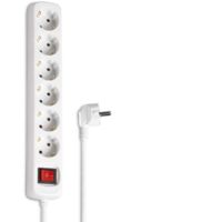 Hama 00030530 Multipresa con interruttore 6 scomparti Bianco Schuko 1 pz.