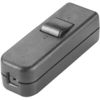 interBär 8006-004.01 Interruttore a filo passante Nero 1 x Off / On 6 A 1 pz.