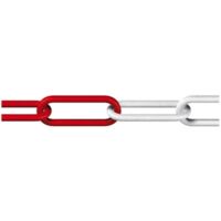 dörner + helmer 128954 Catena chiusa Rosso, Bianco Plastica 25 m