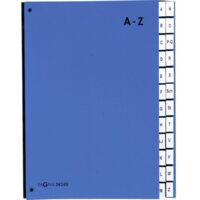 PAGNA Pultordner Color, DIN A4, A - Z, 24 Fächer, blau