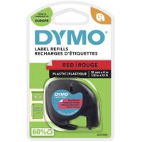 DYMO LT Colore Nastro: Rosso Marte Colore carattere: Nero 12 mm 4 m S0721630