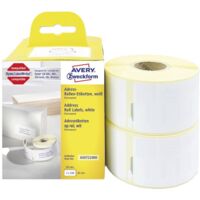 Avery-Zweckform AS0722400 Rotolo di etichette 89 x 36 mm Carta Bianco 520 pz. A tenuta permanente Etichetta per indiriz