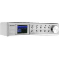 soundmaster IR1500SI Radio Internet sottopensile Internet, DAB+, FM Bluetooth, WLAN, Internetradio Vivavoce Argento