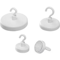 magnetoplan Magnete a gancio Bianco 10 pz. 52636S10