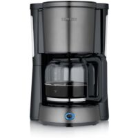 Severin 9340 Macchina per il caffè Nero, acciaio inox