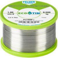 Felder ISO-Core Ultra-Clear Sn100Ni+ Stagno senza piombo Bobina Sn99,25Cu0,7Ni0,05 0.500 kg 1 mm