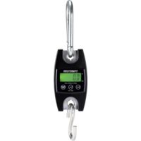VOLTCRAFT HS-300 Bilancia a gancio Portata max. 300 kg Risoluzione 200 g a batteria Nero
