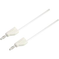 VOLTCRAFT MSB-300-2-WS MSB-300-CAVO DI MISURAZIONE SPINA LAMELLARE 4 MM 2,00 M, BIANCO 1 PEZZO