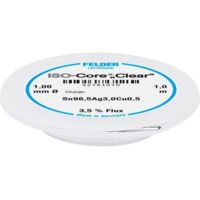 Felder ISO-Core Clear SAC305 Stagno per saldatura Bobina Sn96,5Ag3Cu0,5 1 mm