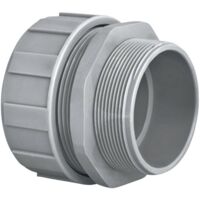 HellermannTyton 166-40704 PSR20-S-M20 Raccordo a vite del tubo flessibile Grigio M20 16 mm Piatto 1 pz.