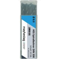 Alpen 0060100200100 HSS Punta a spirale 2 mm Lunghezza totale 49 mm DIN 338 10 pz.