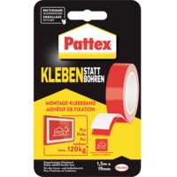 Pattex PRO/DIY Tapes PXMT2 Nastro biadesivo Bianco (L x L) 1.5 m x 19 mm 1 pz.