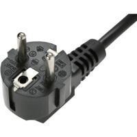 Cavo Di Alimentazione IEC-60320 Bianco C13 Ad Angolo SCHUKO Maschio 3m