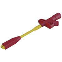SKS Hirschmann KLEPS 2800 Morsetto a clip/coccodrillo isolato Connettore 4 mm CAT III 1000 V Rosso