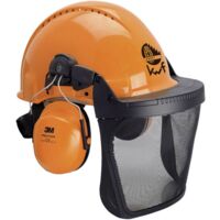 3M Forest 3MO315B Casco forestale con visiera integrata Arancione