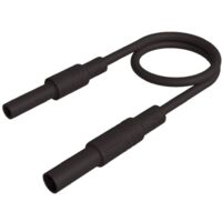 SKS Hirschmann MAL S GG-B 200/2,5 sw Puntali di sicurezza Spina sicurezza 4 mm Presa di sicurezza da 4 mm 200 cm Nero 1