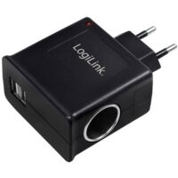 LogiLink Power Adapter PA0046 Caricatore USB Presa di corrente Corrente di uscita max. 3000 mA 3 x USB, Presa per accen