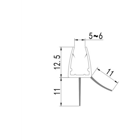 Duschtür Dichtung (2x 100cm) für 5mm 6mm gerade Glastür Stärken, Wasserabweisende Duschdichtung oder Duschkabinen-Dichtung Gummilippen ersatzdichtunn für Duschkabine Duschabtrennung